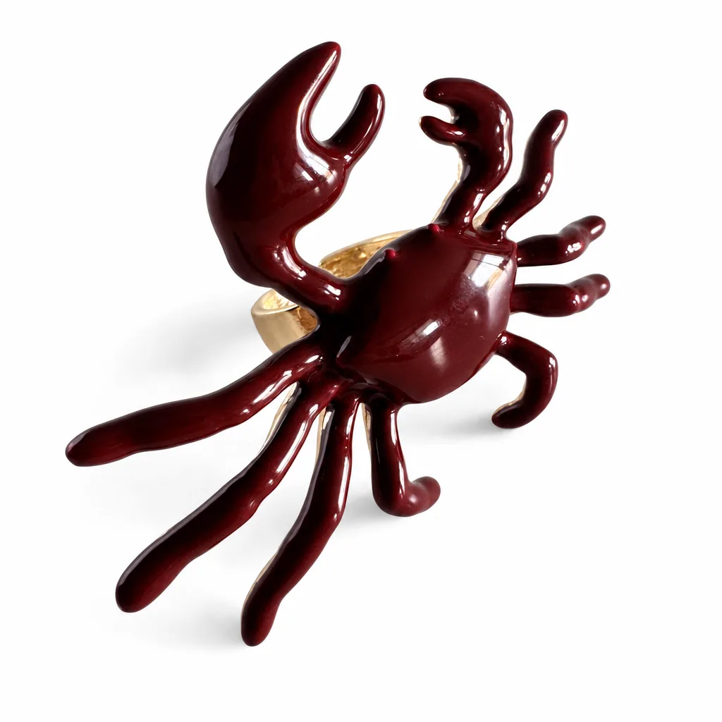 Anillo Cangrejo Vinotinto — vista 5 de 7