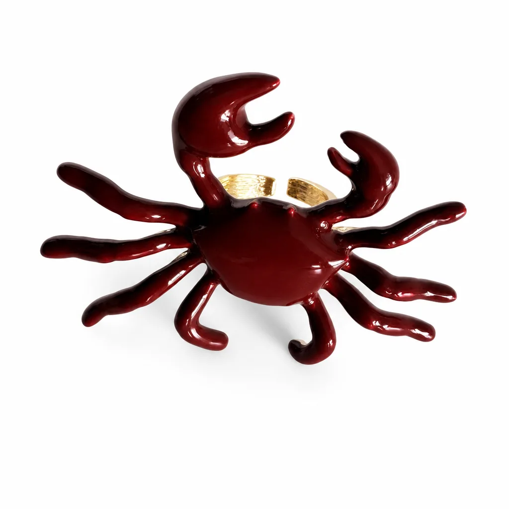 Anillo Cangrejo Vinotinto — vista 6 de 7
