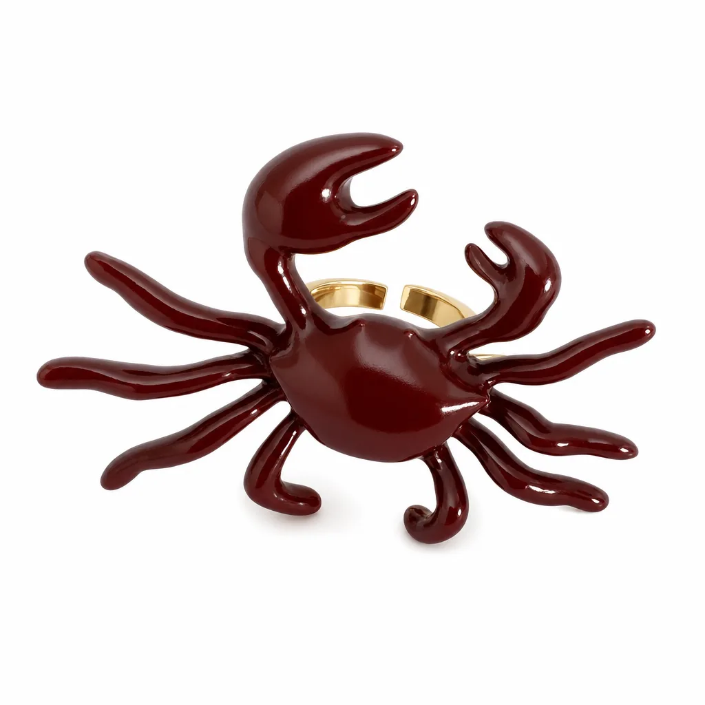 Anillo Cangrejo Vinotinto — vista 7 de 7