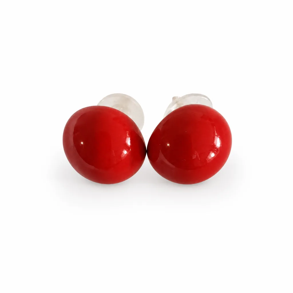 Aretes Domo Rojo — vista 4 de 6
