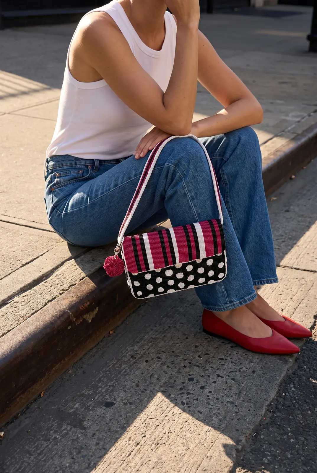 Bolso Baguette Frambuesa — SYLVI