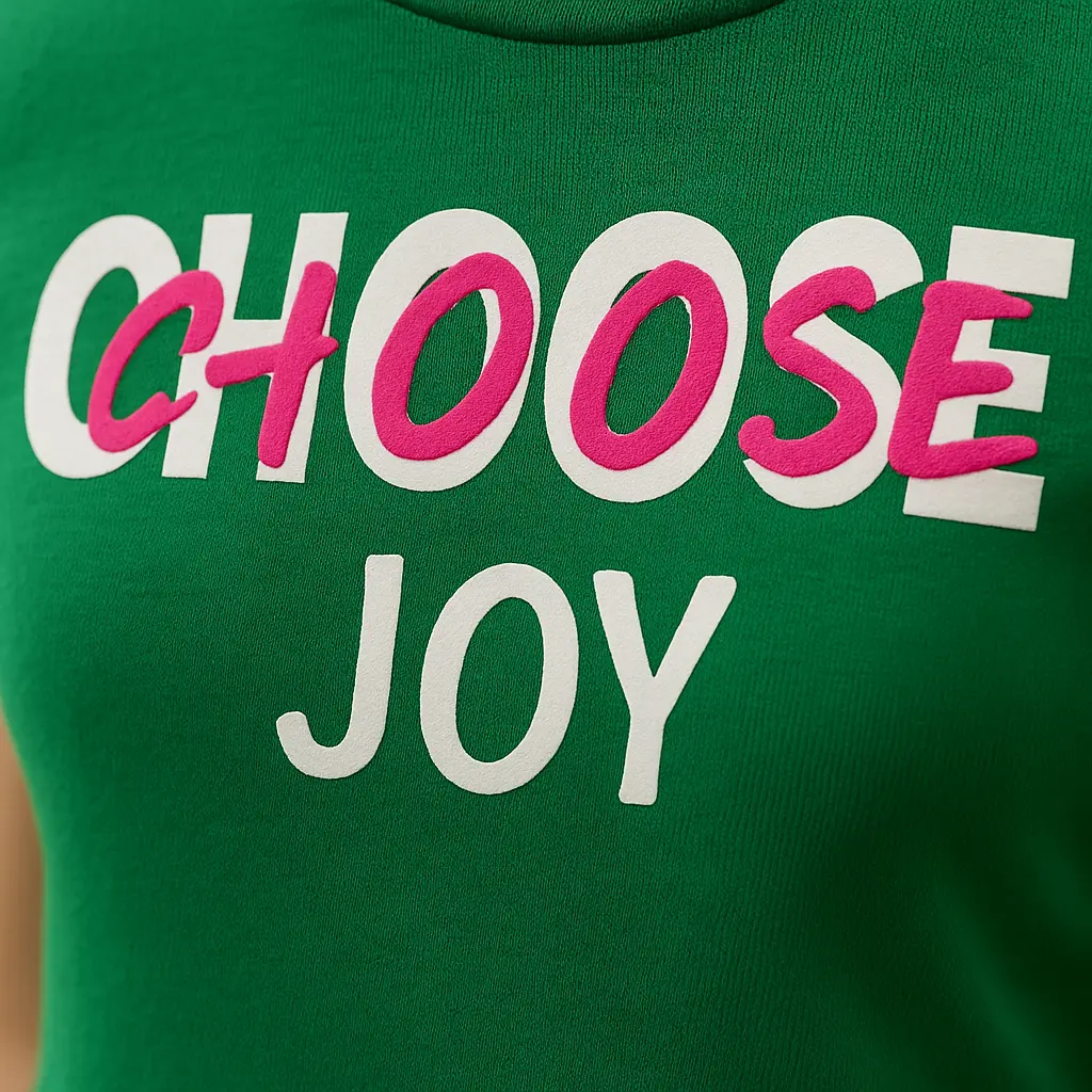 Camiseta Choose Joy — vista 4 de 5